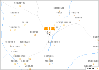 map of Botou
