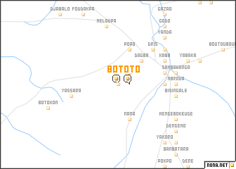 map of Boto