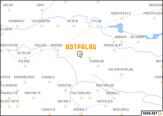map of Botpalád