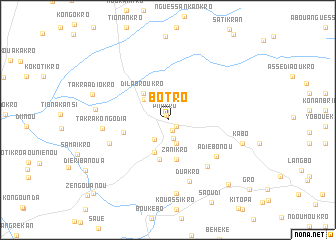 map of Botro