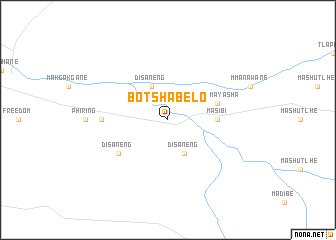 map of Botshabelo