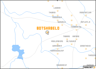 map of Botshabelo