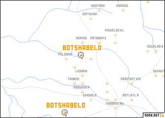 map of Botshabelo