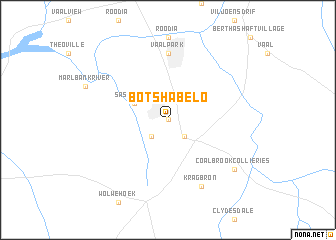 map of Botshabelo