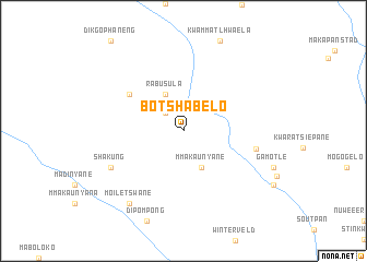 map of Botshabelo
