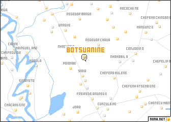 map of Botsuanine