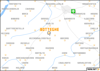 map of Botteghe