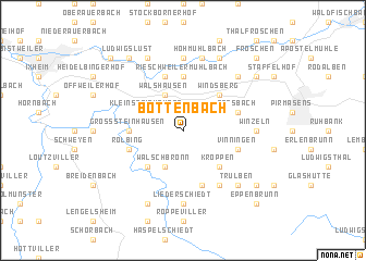 map of Bottenbach