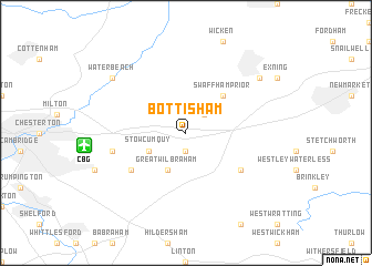 map of Bottisham