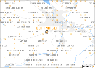 map of Bottmingen