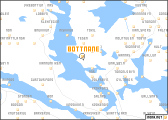 map of Bottnane