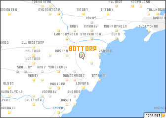 map of Bottorp