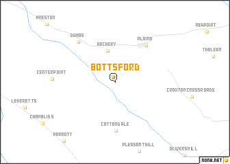 map of Bottsford