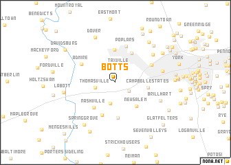 map of Botts