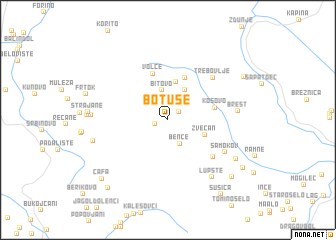 map of (( Botuše ))