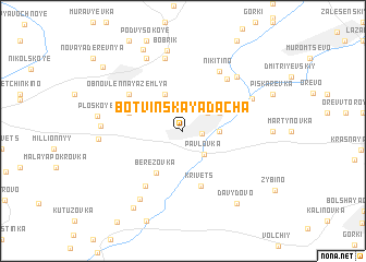 map of Botvinskaya Dacha