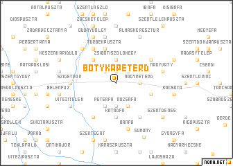 map of Botykapeterd