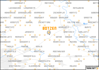 map of Bötzen