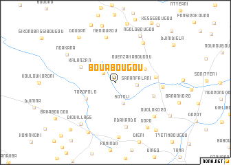 map of Bouabougou