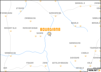 map of Bouadiana