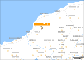 map of Bou Adjem