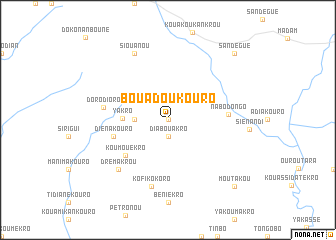 map of Bouadoukouro
