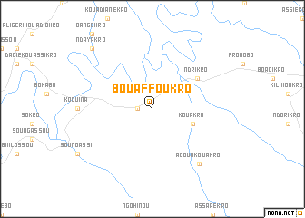 map of Bouaffoukro