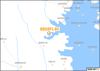 map of Bouafla II