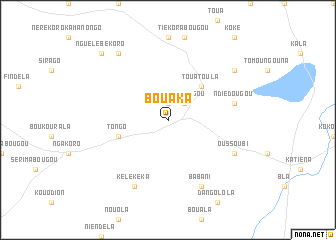 map of Bouaka