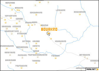 map of Bouakro