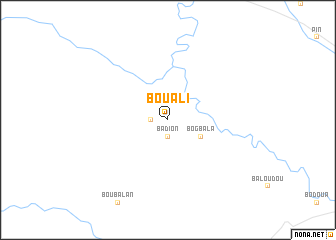 map of Bouali