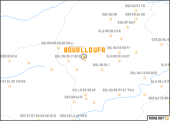 map of Bou Alloufa