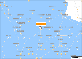 map of Bouam