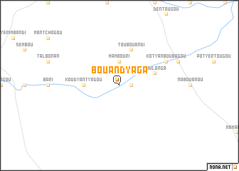 map of Bouandyaga