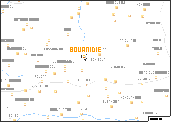 map of Bouanidiè