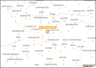 map of Bouanidiè