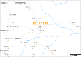 map of Bouansen