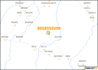 map of Bouansouma