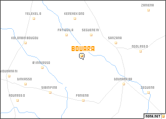 map of Bouara