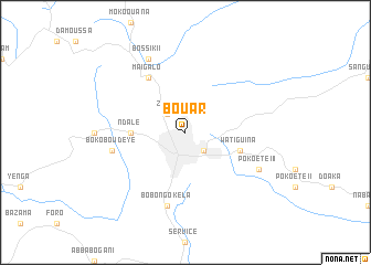 map of Bouar