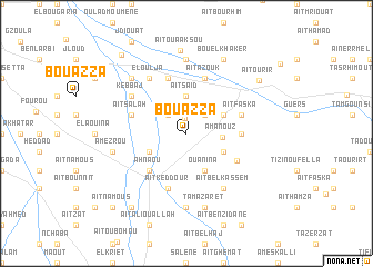 map of Bou Azza