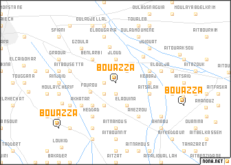 map of Bou Azza