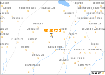 map of Bou Azza