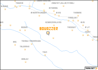 map of Bou Azzer