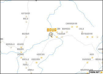 map of Boua