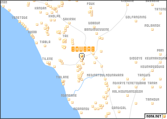 map of Bʼoubʼab