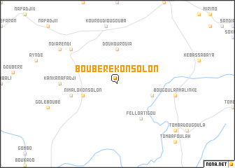 map of Boubéré Konsolon