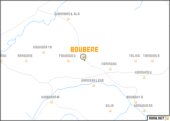 map of Boubéré