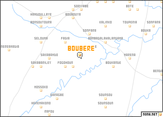 map of Boubéré