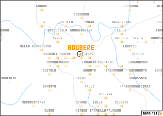 map of Boubéré
